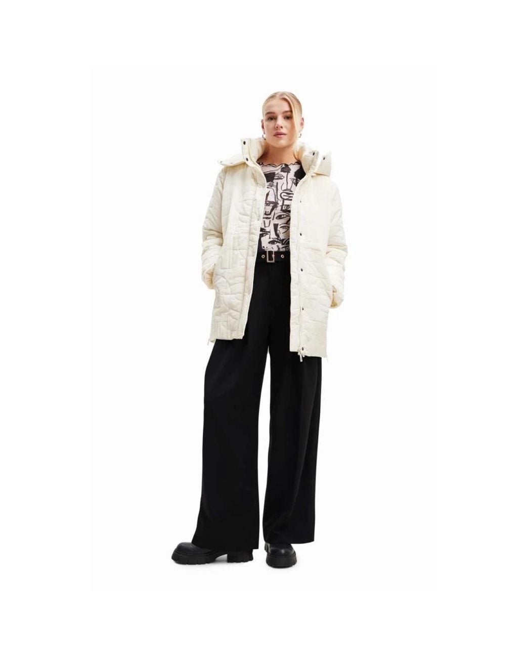 Winter Jackets Desigual en coloris White