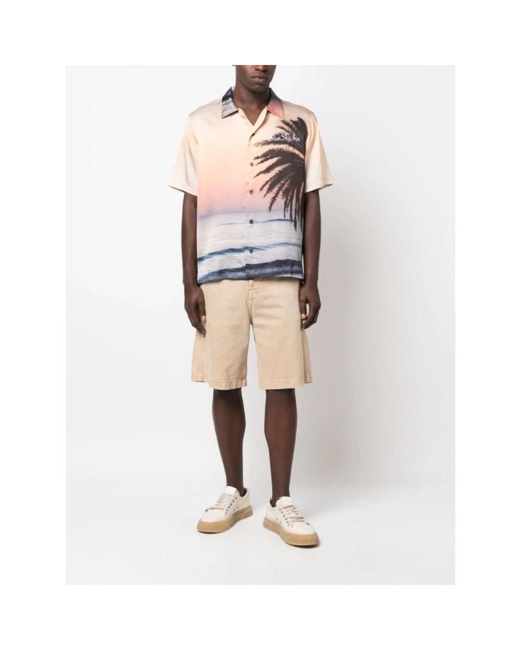 BLUE SKY INN Gray Short Sleeve Shirts for men