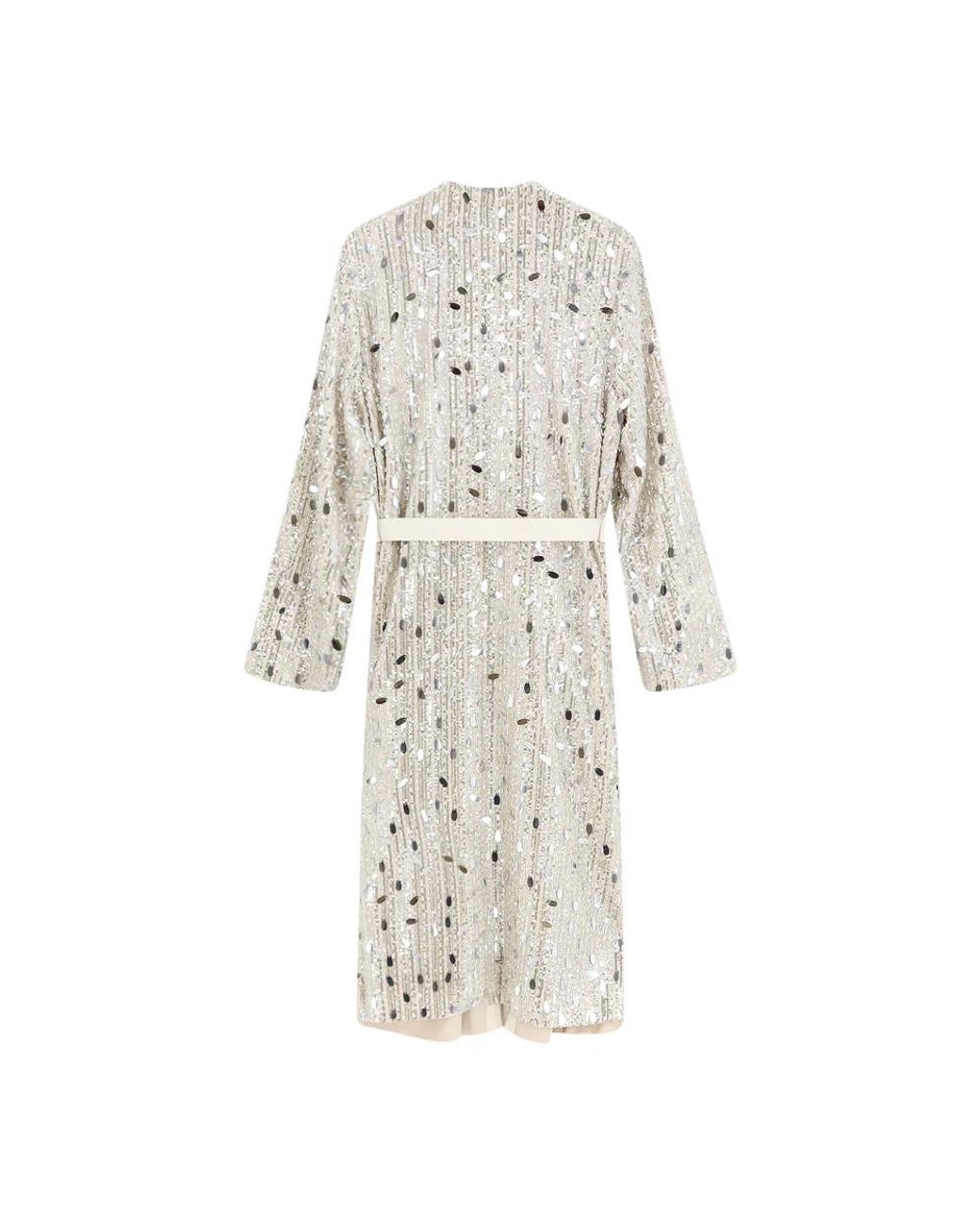 DE SANTIS Natural Belted Coats