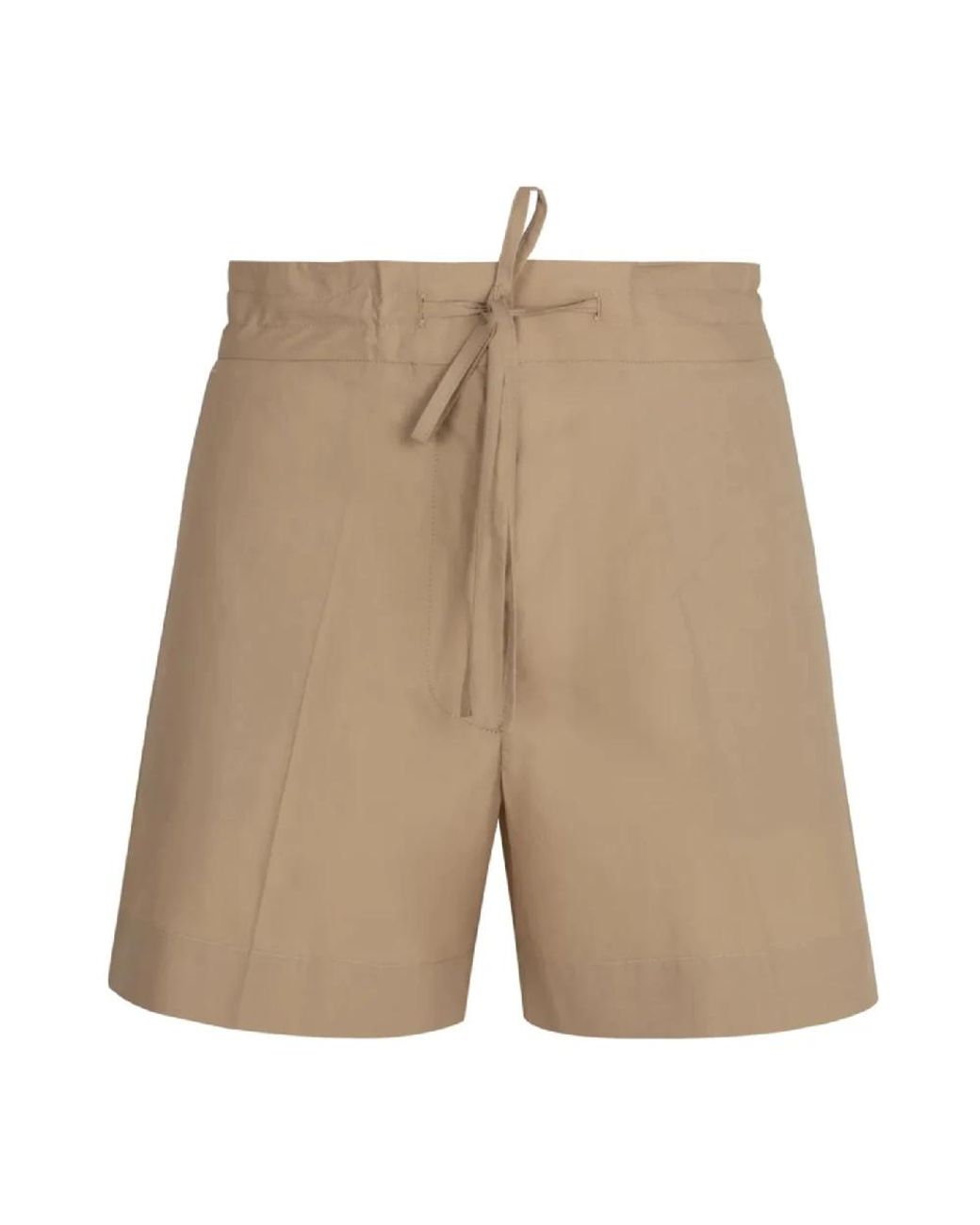 P.A.R.O.S.H. P.A.R.O..H. ,Korte Broeken ,Katoen Stijlvolle Bermuda Shorts Voor Vrouwen in het Natural