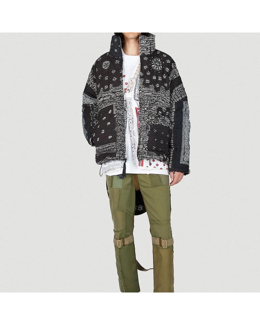 Children of the discordance Black Down Jackets for men