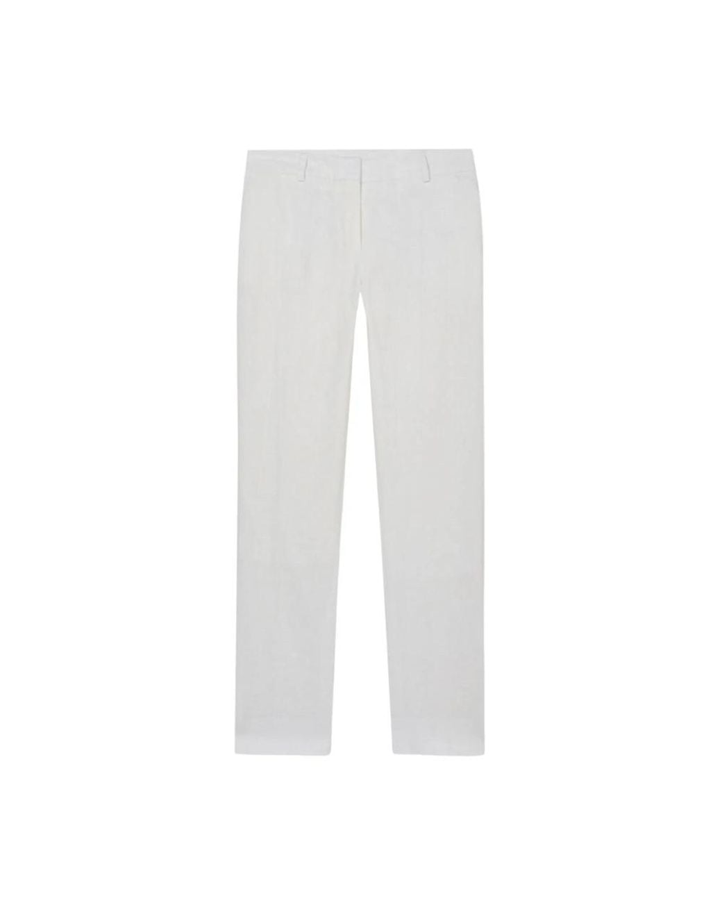 Brooks Brothers White Straight Trousers