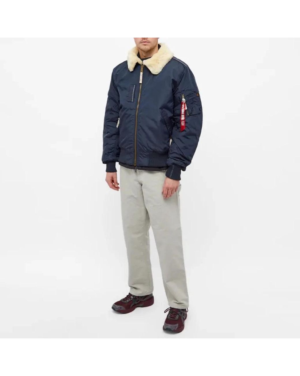 Alpha Industries Blue Winter Jackets for men