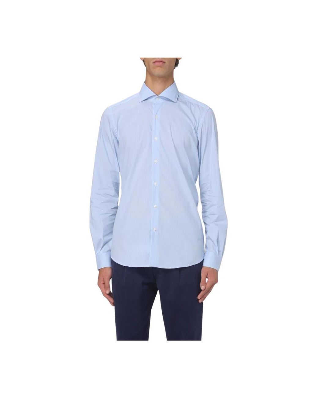 Fay Blue Formal Shirts for men