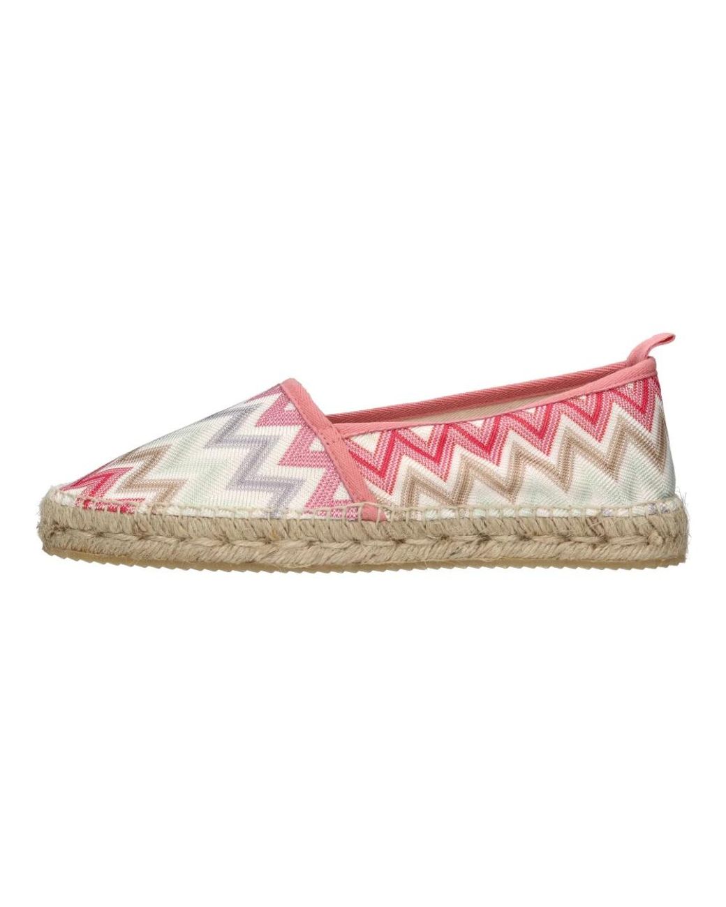 Missoni Schoenen ,Veelkleurig ,Leer Platte Schoenen Multi Colour in het Pink