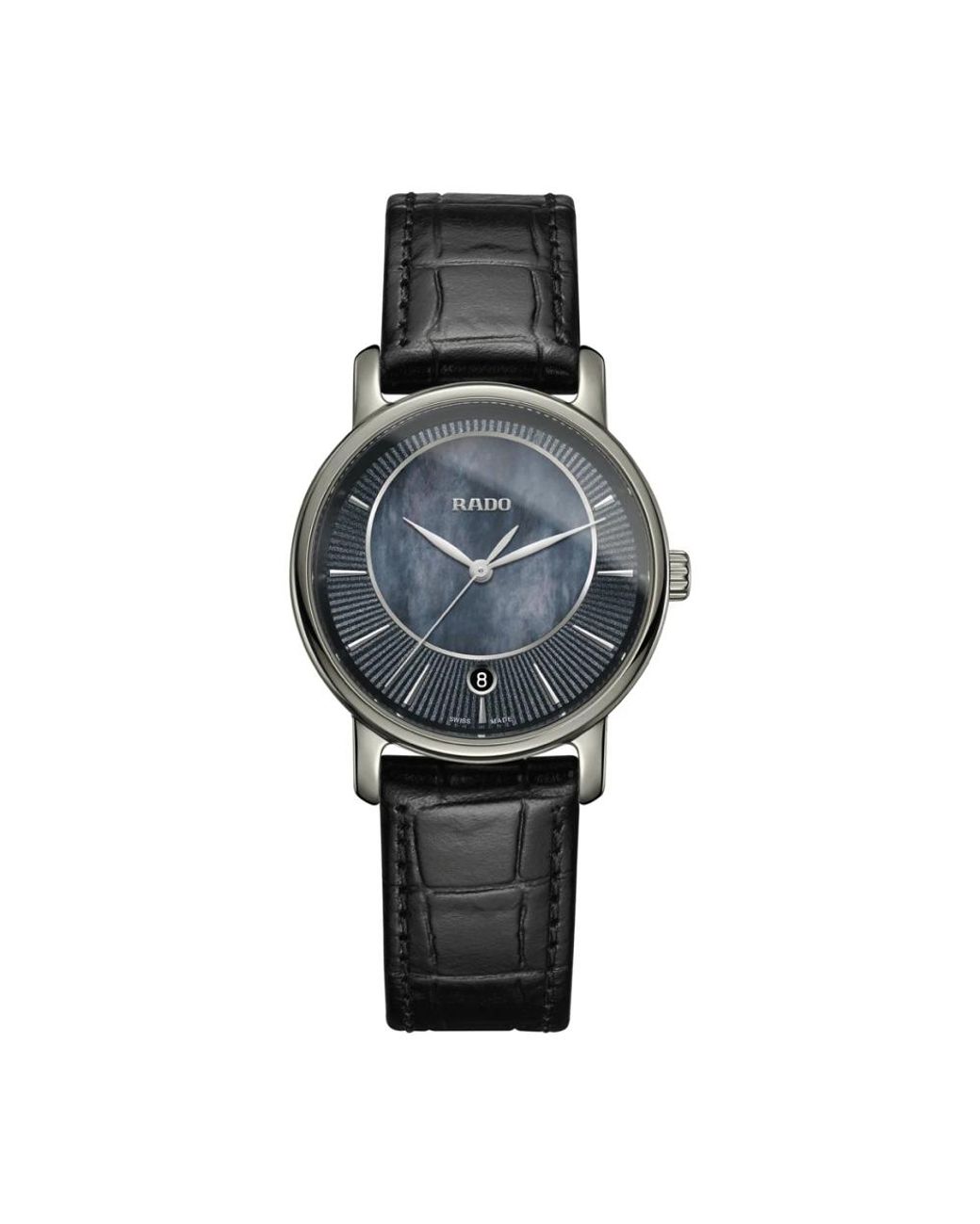 Rado Accessoires ,Zwart ,Dia Master Horloge in het Gray