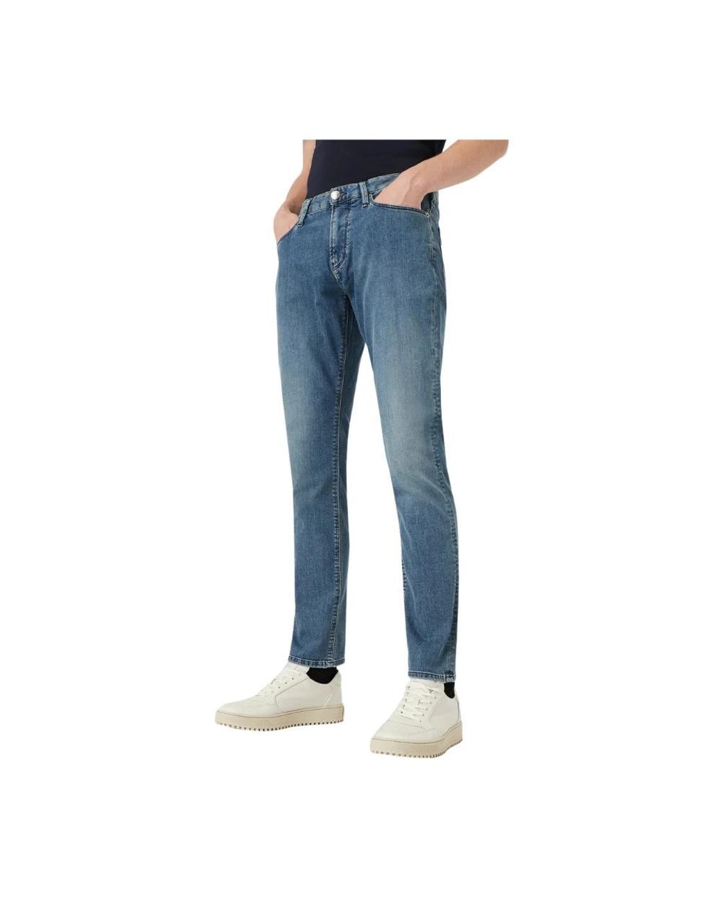 Emporio Armani Blue Slim Fit Jeans for men