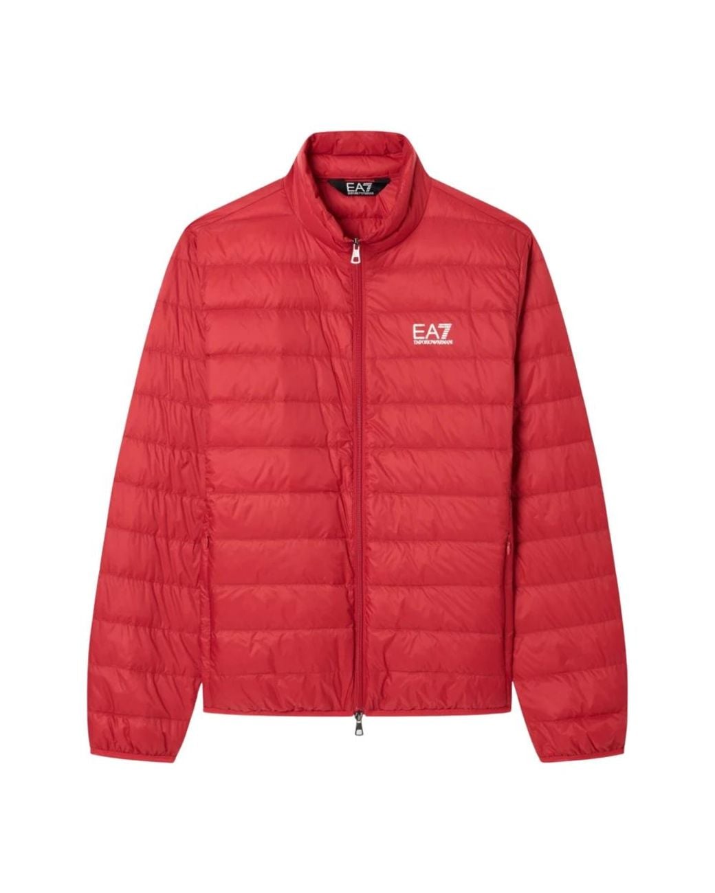 EA7 Red Down Jackets for men