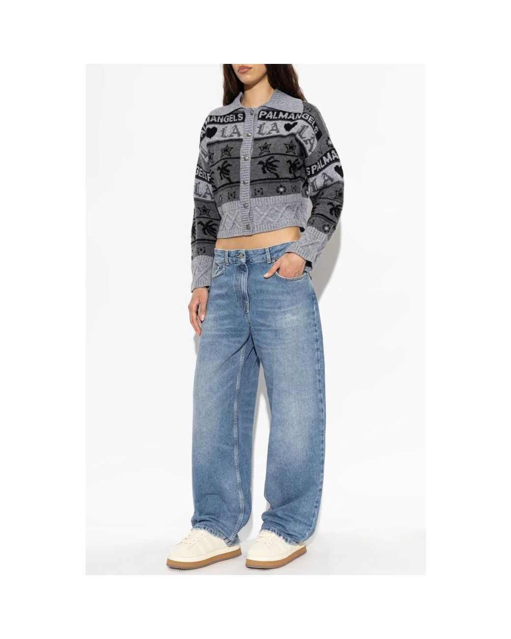 Palm Angels Gray Cardigans