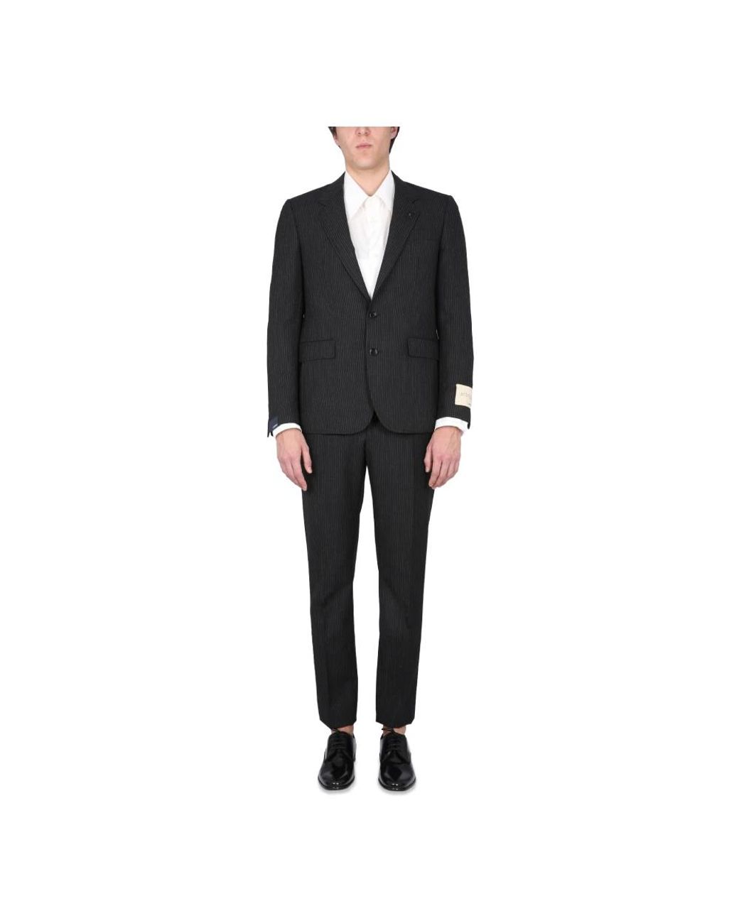 Lardini Black Single Breasted Suits for men