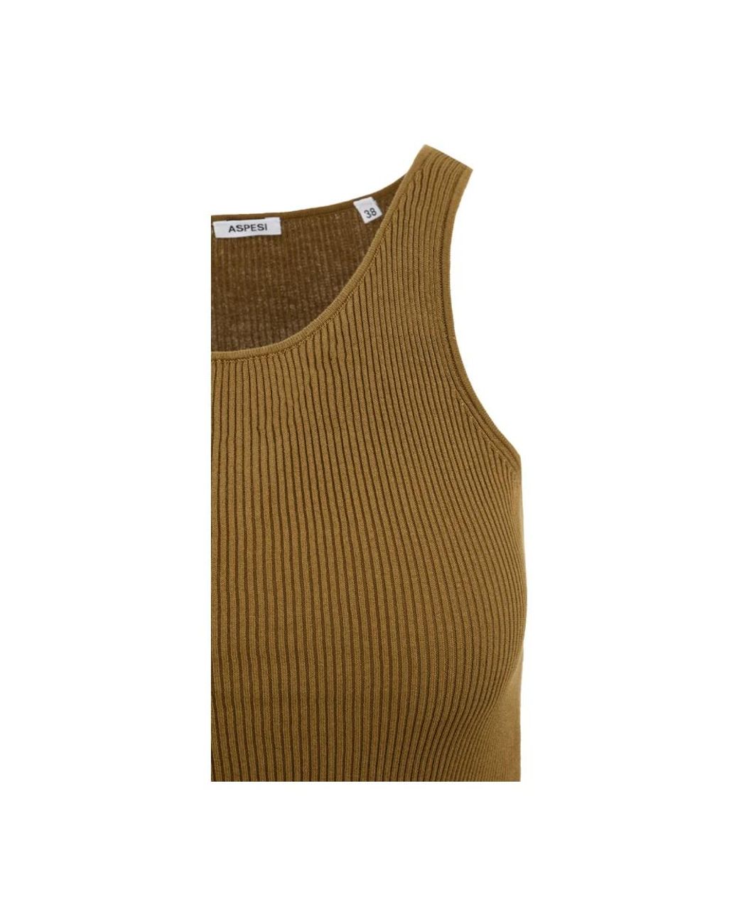 Aspesi Green Sleeveless Tops