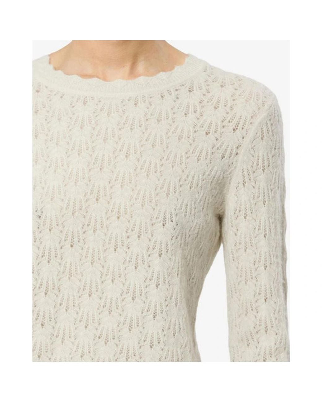 Isabel Marant White Round-Neck Knitwear