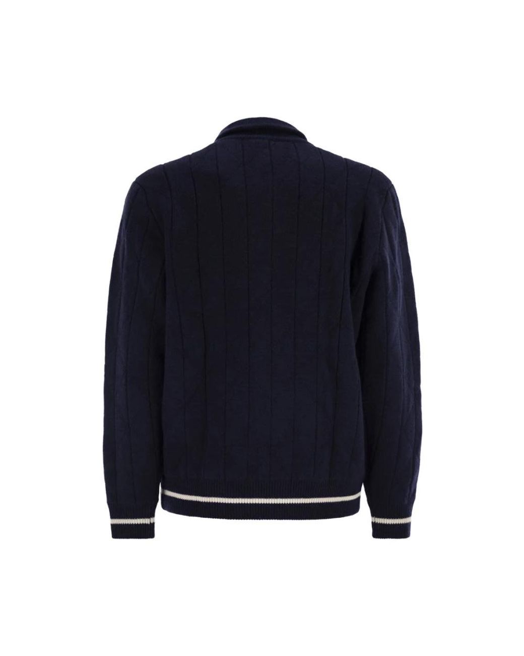 Kiton Blue Zip-Throughs for men