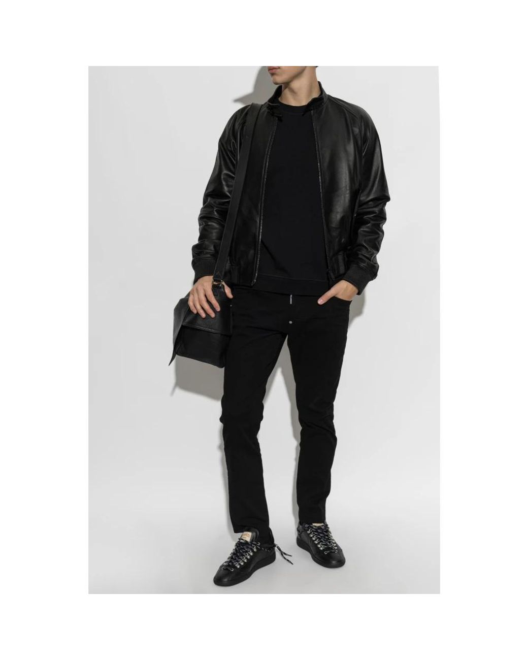 DSquared² Lederjacke in Black für Herren