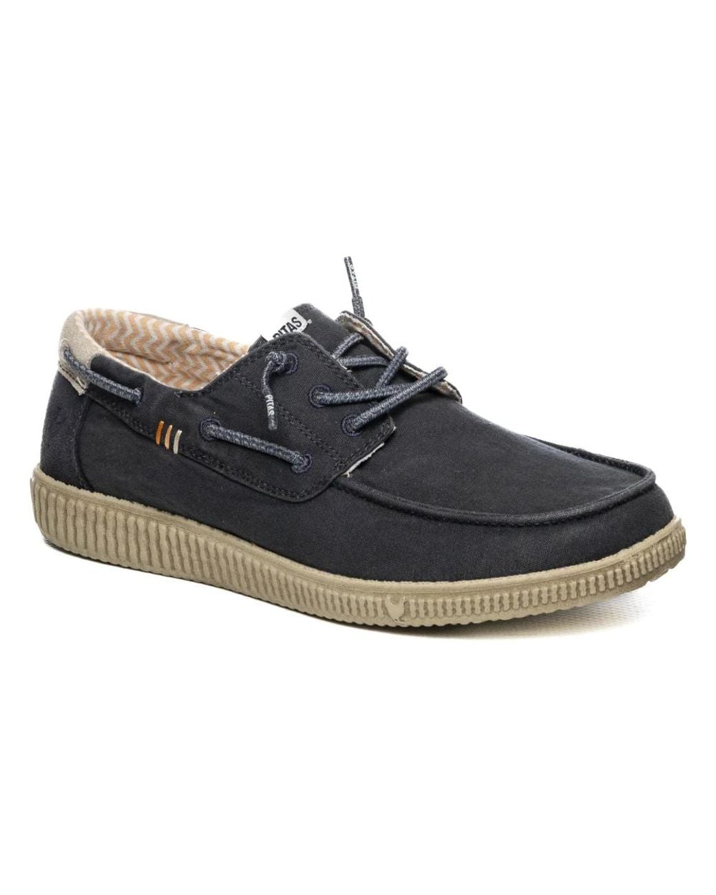 WALK IN PITAS Blue Boat Shoes for men