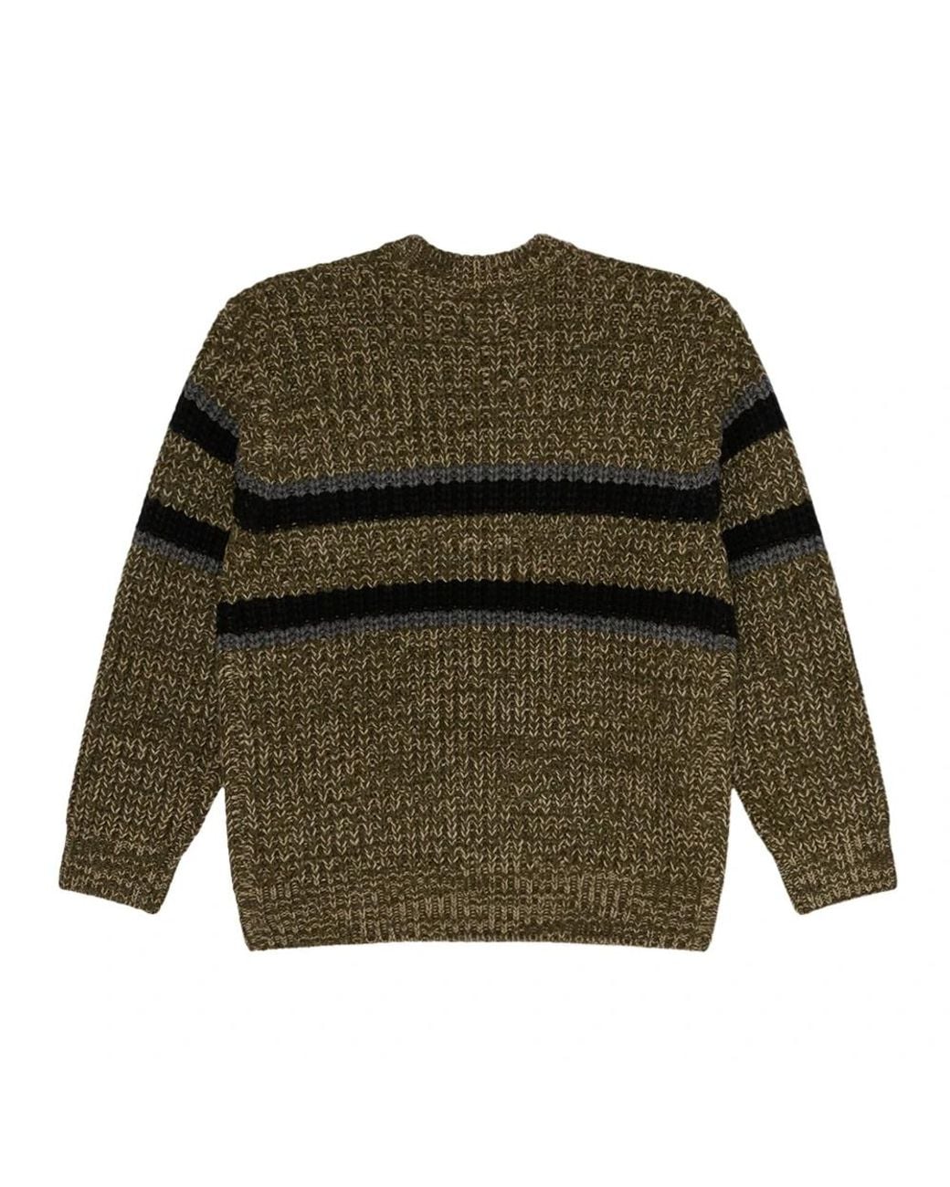 Obey Green Round-Neck Knitwear for men