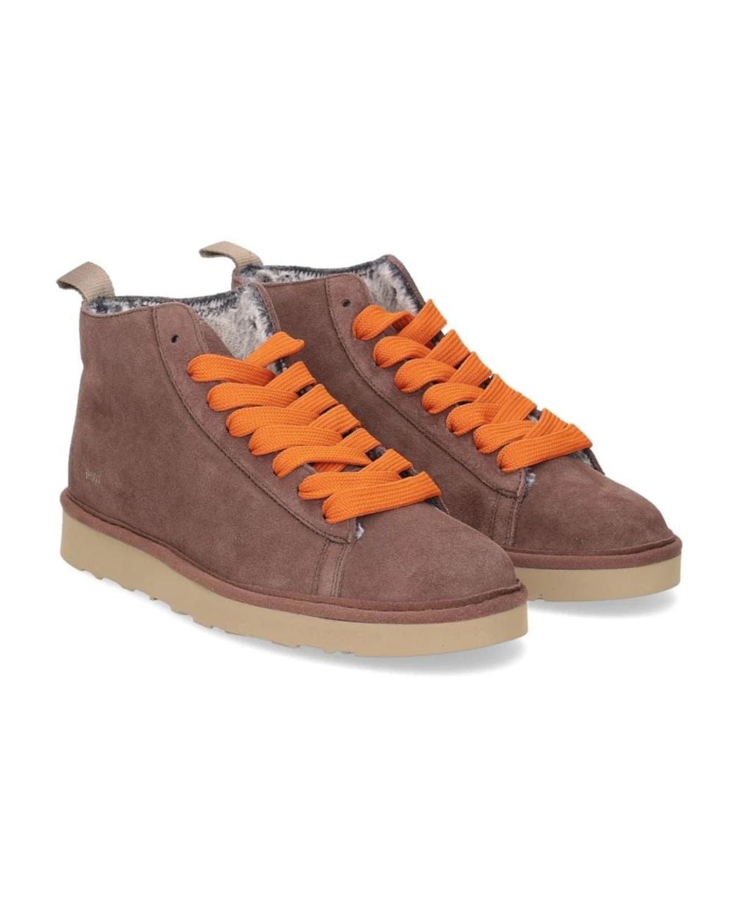 Pànchic Brown Lace-Up Boots for men