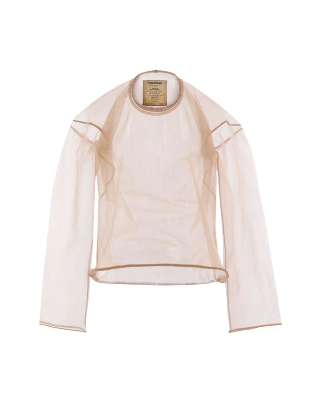 Uma Wang Pink Long Sleeve T-Shirts