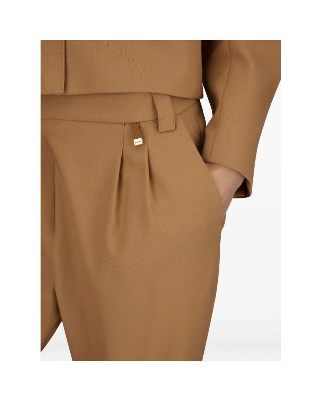 Herno Brown Tapered Trousers