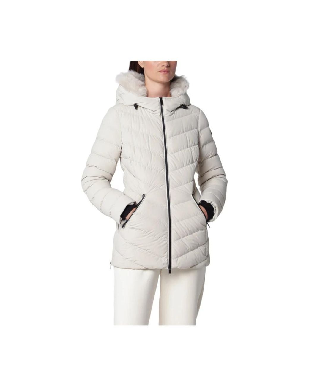 Moose Knuckles Jassen ,Grijs ,Nylon Roselawn Down Jacket in het Gray