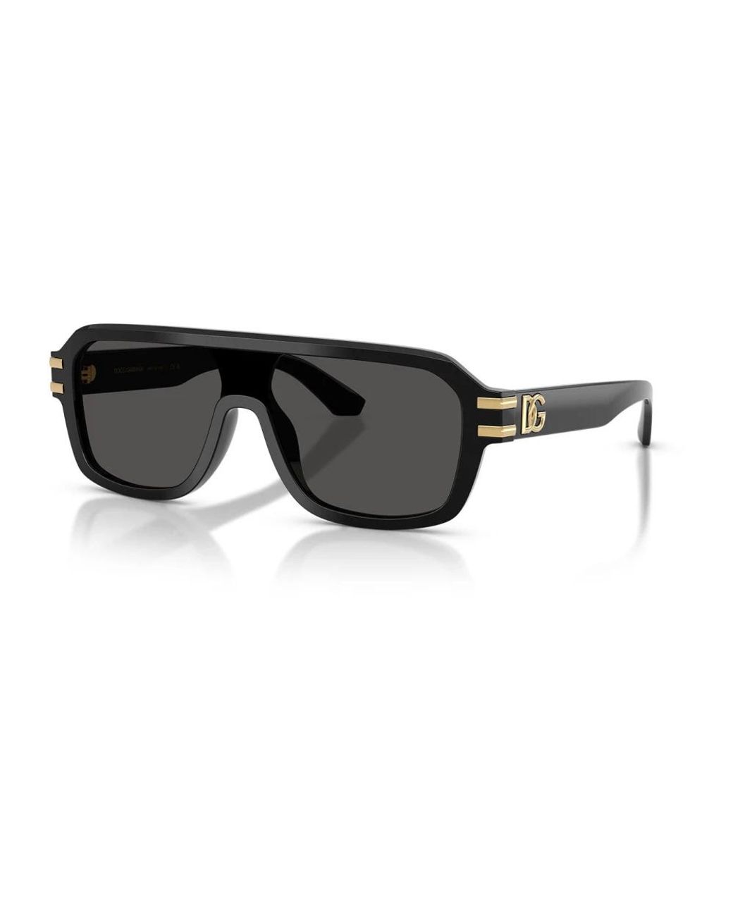 Dolce & Gabbana Gray Dg4507 Shield Sonnenbrille
