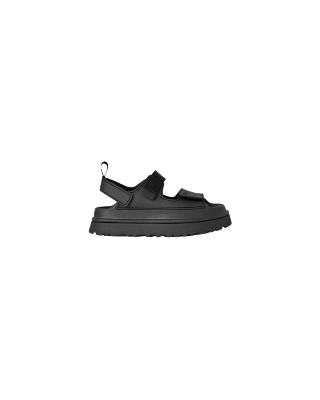 Ugg Schoenen ,Zwart ,Polyester Goldenglow Platte Sandaal in het Black