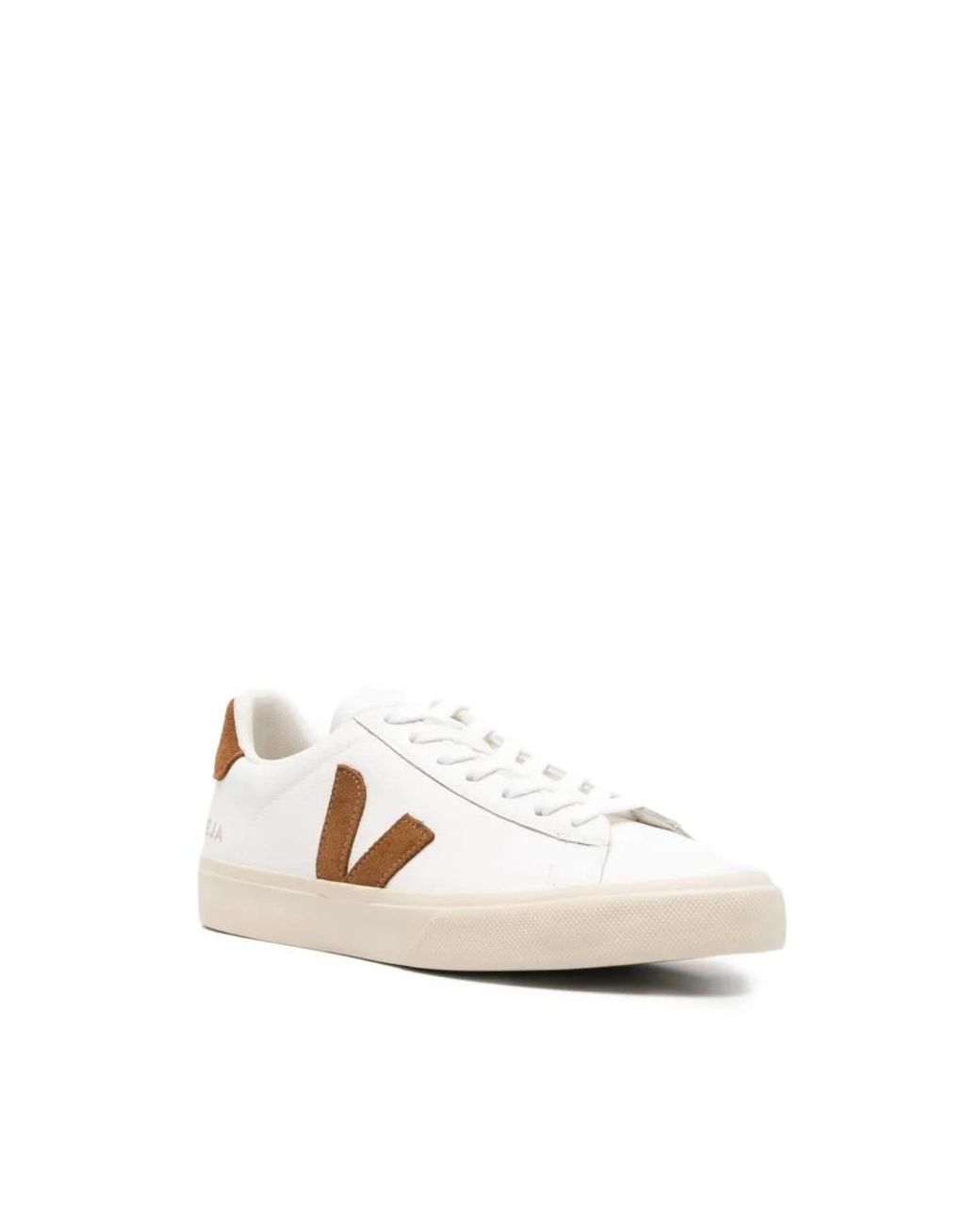 Veja Natural Low-Top Sneakers With Suede Accents