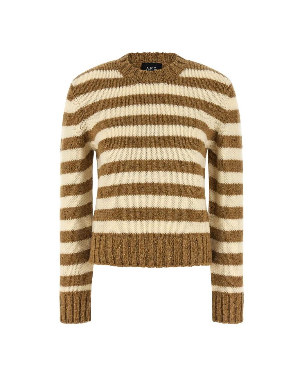 A.P.C. Brown Round-Neck Knitwear