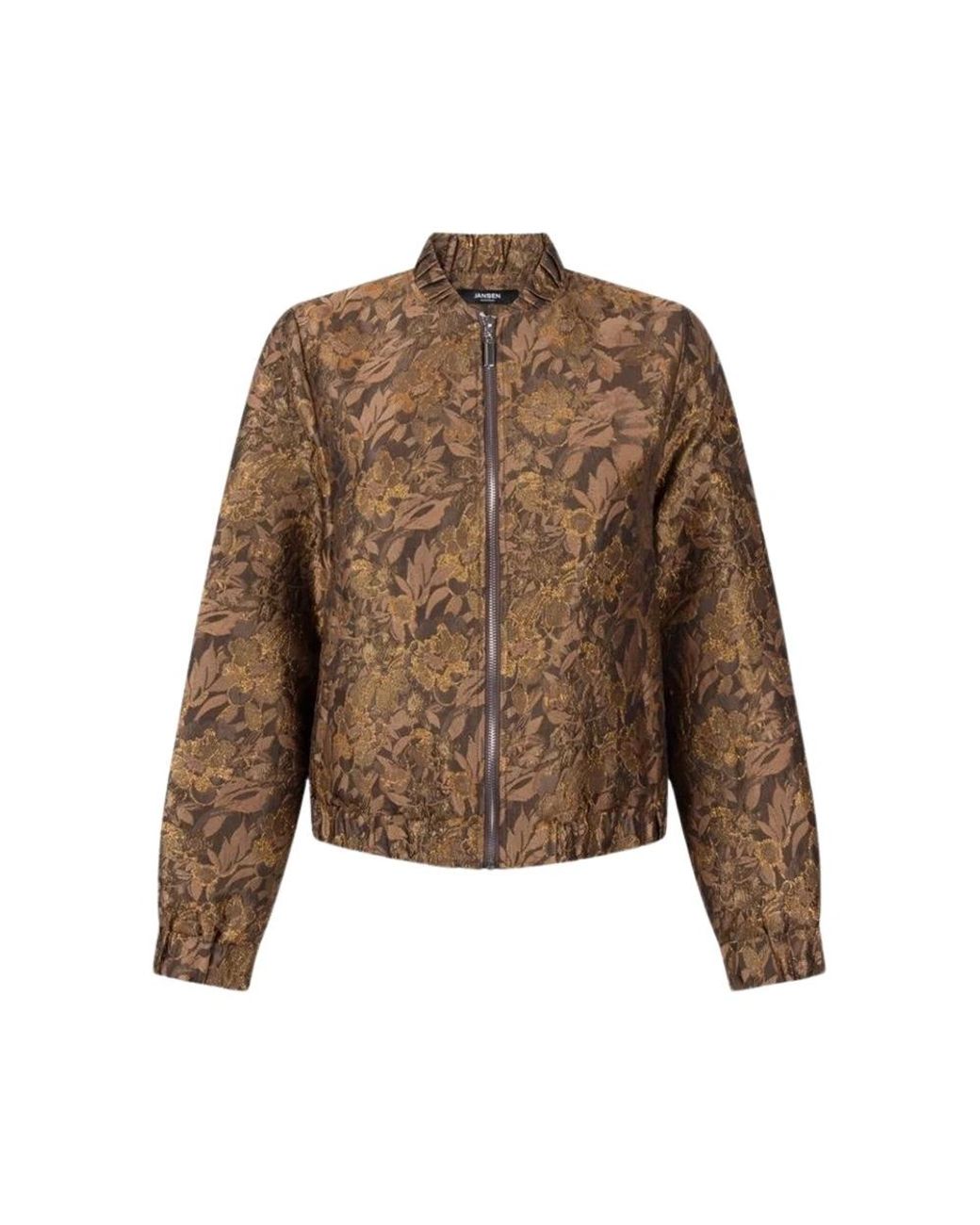 Jansen Amsterdam Jassen ,Bruin ,Polyester Ann Jacket in het Brown