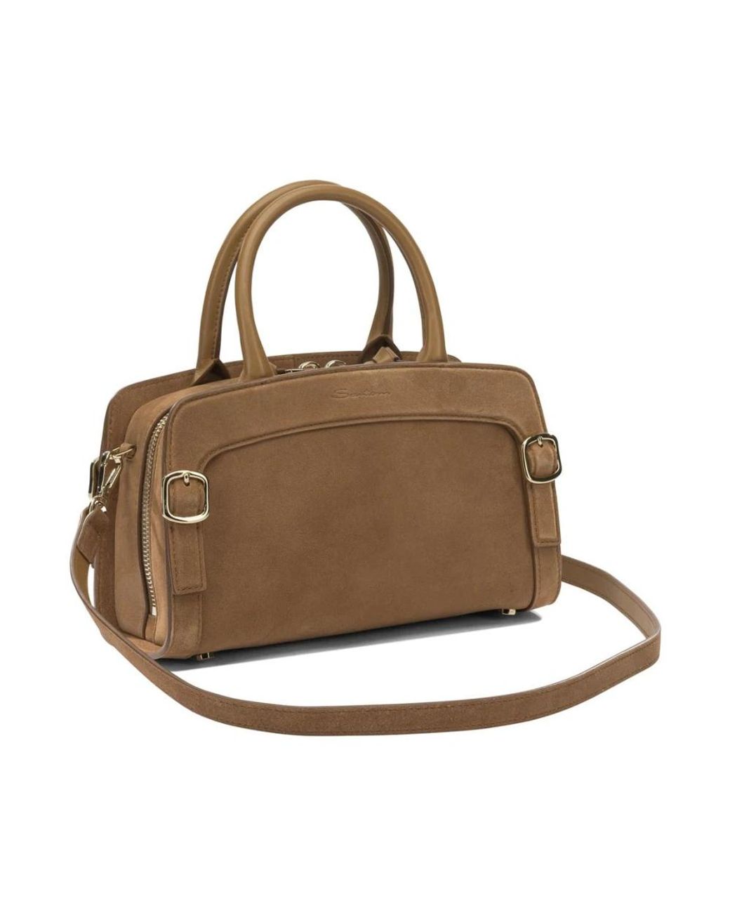 Santoni Brown Handbags