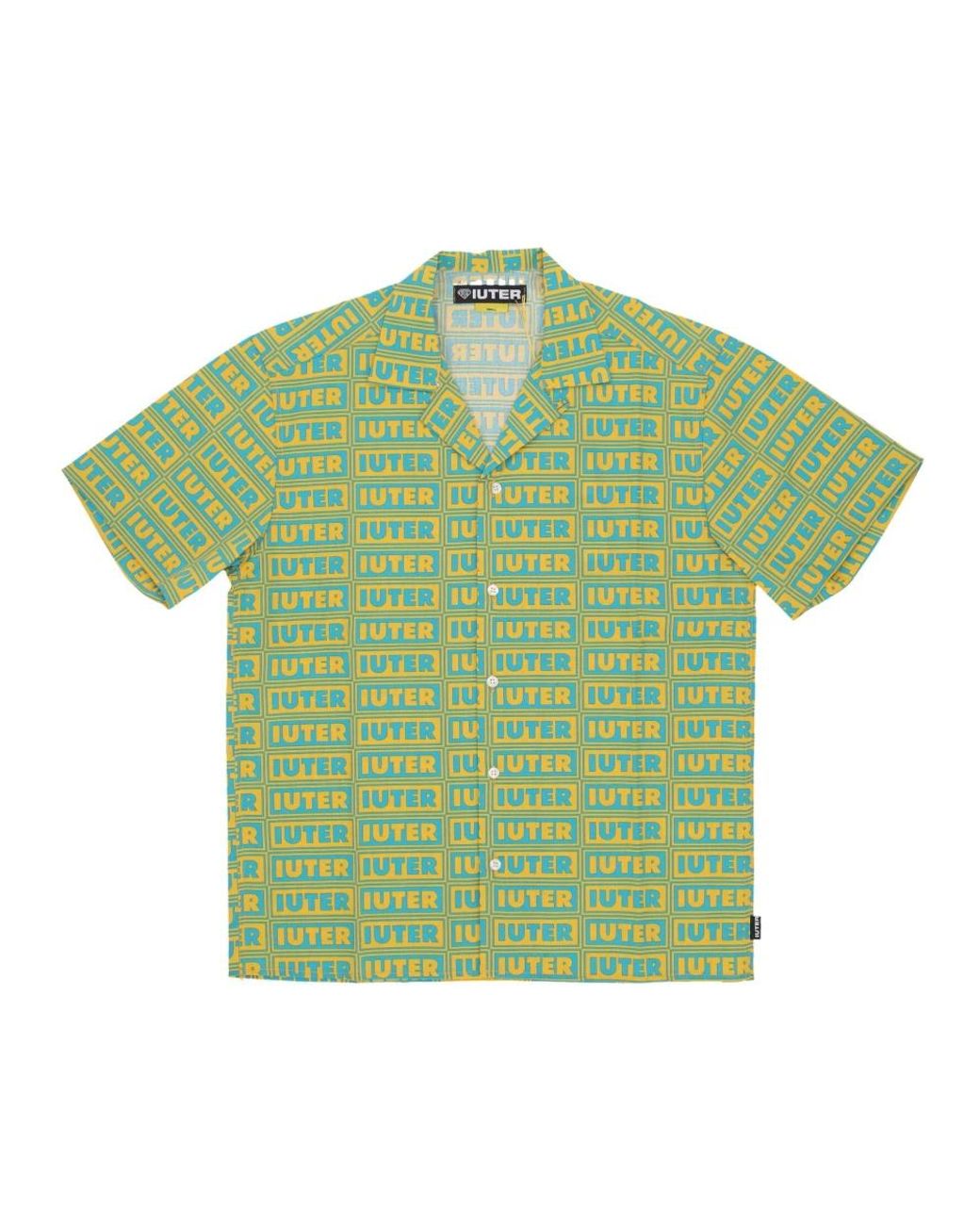 Iuter Green Short Sleeve Shirts for men