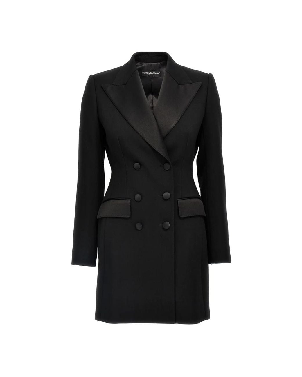 Dolce & Gabbana Black Double-Breasted Coats