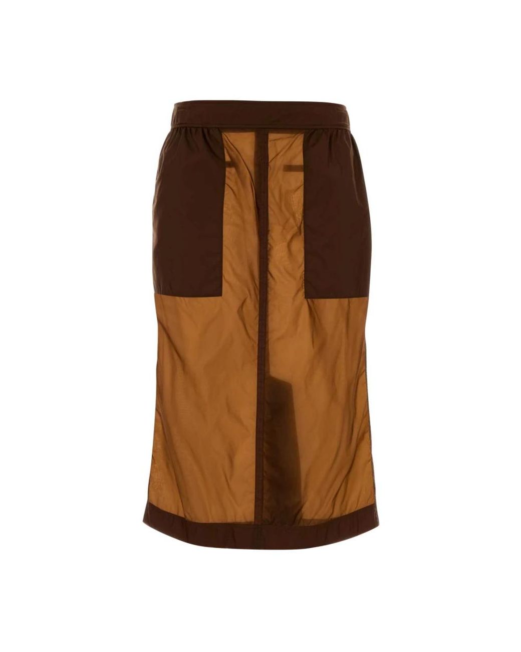 Saint Laurent Brown Midi Skirts