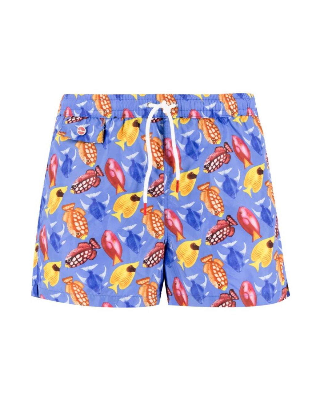 Kiton Beachwear in het Blue voor heren