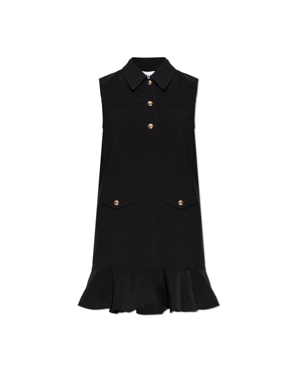 Ganni Black Short Dresses