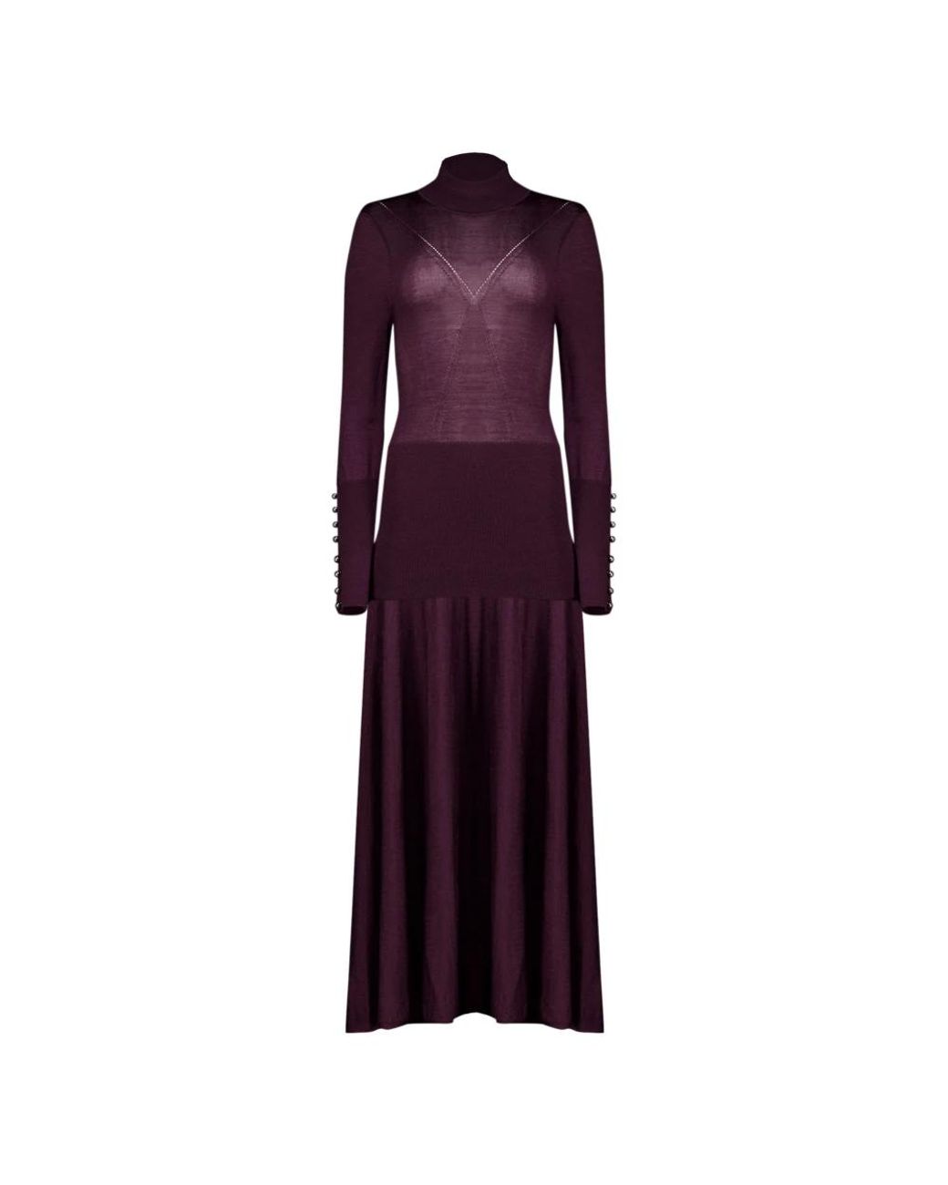 Rabanne Purple Knitted Dresses