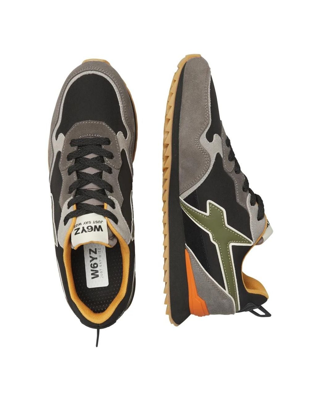 W6yz Black Sneakers for men
