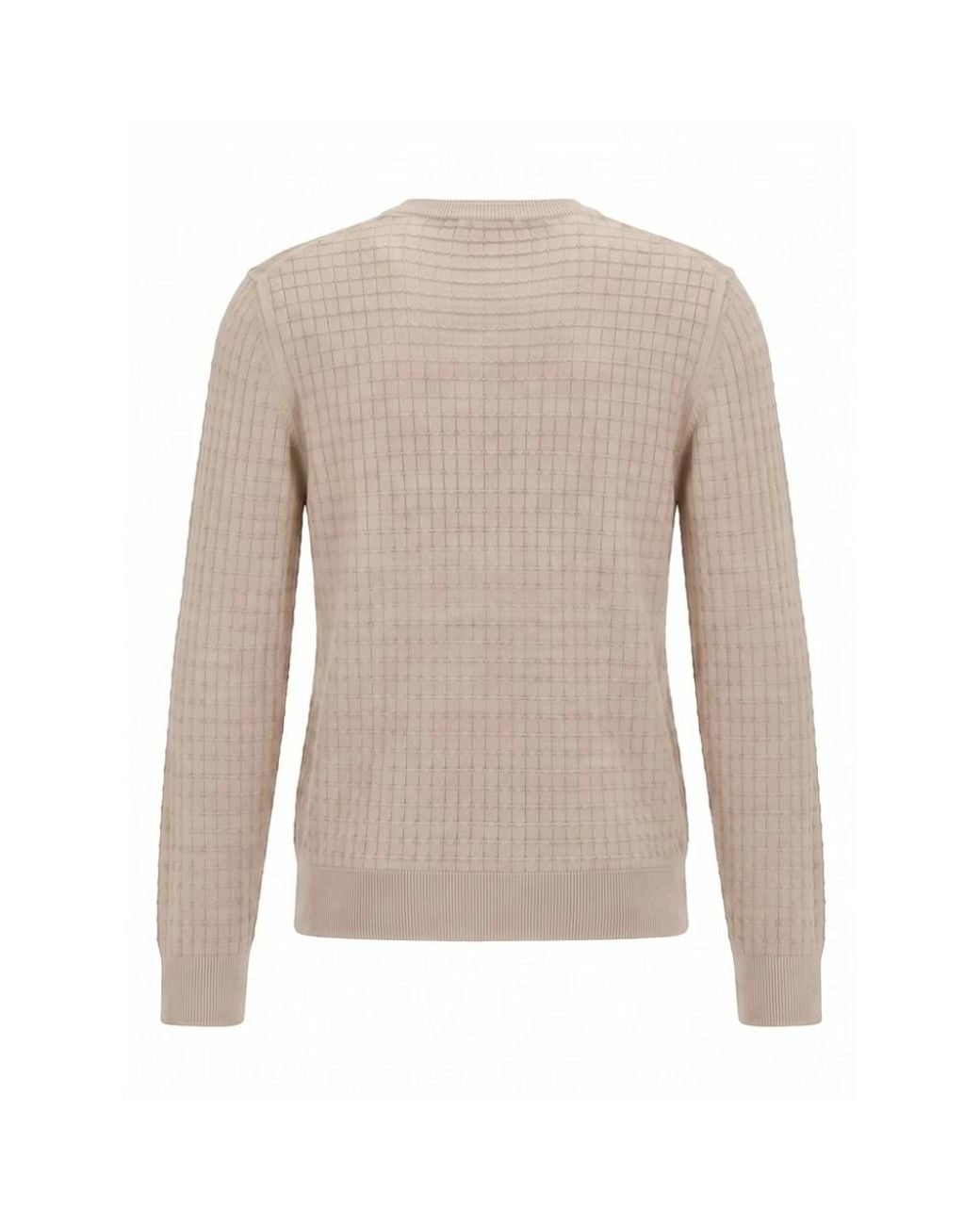 Boss Fabrizio Strickpullover in Natural für Herren