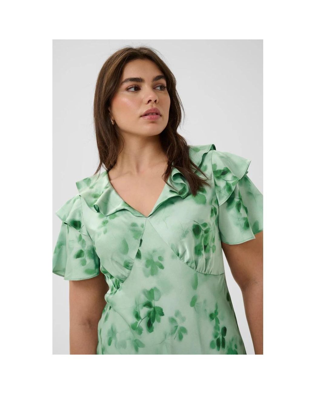 Maxi Dresses Kaffe de color Green