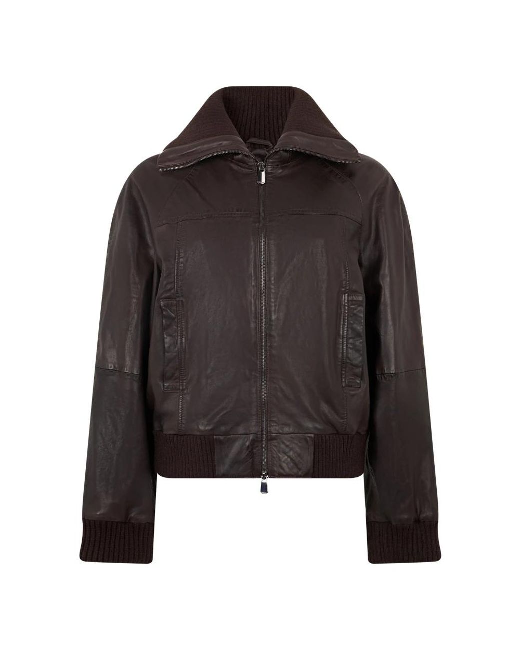 Pinko Black Leather Jackets