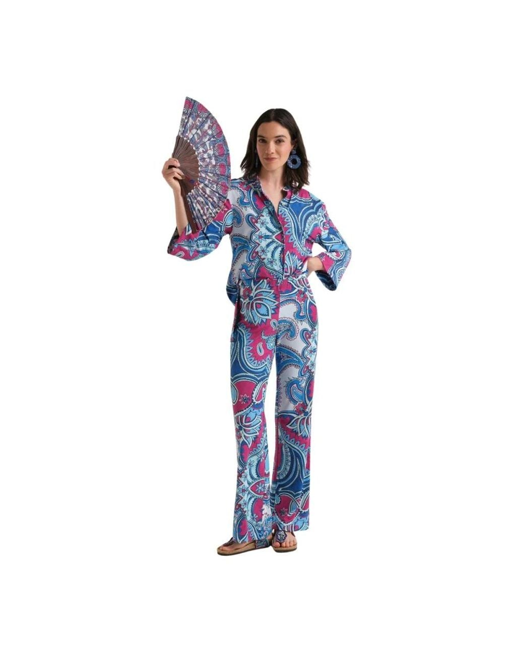 Maliparmi Blue Wide Trousers