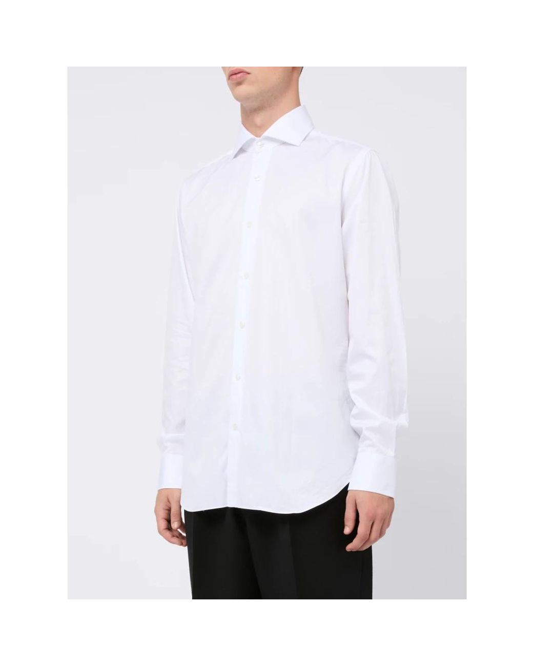 Barba Napoli White Casual Shirts for men