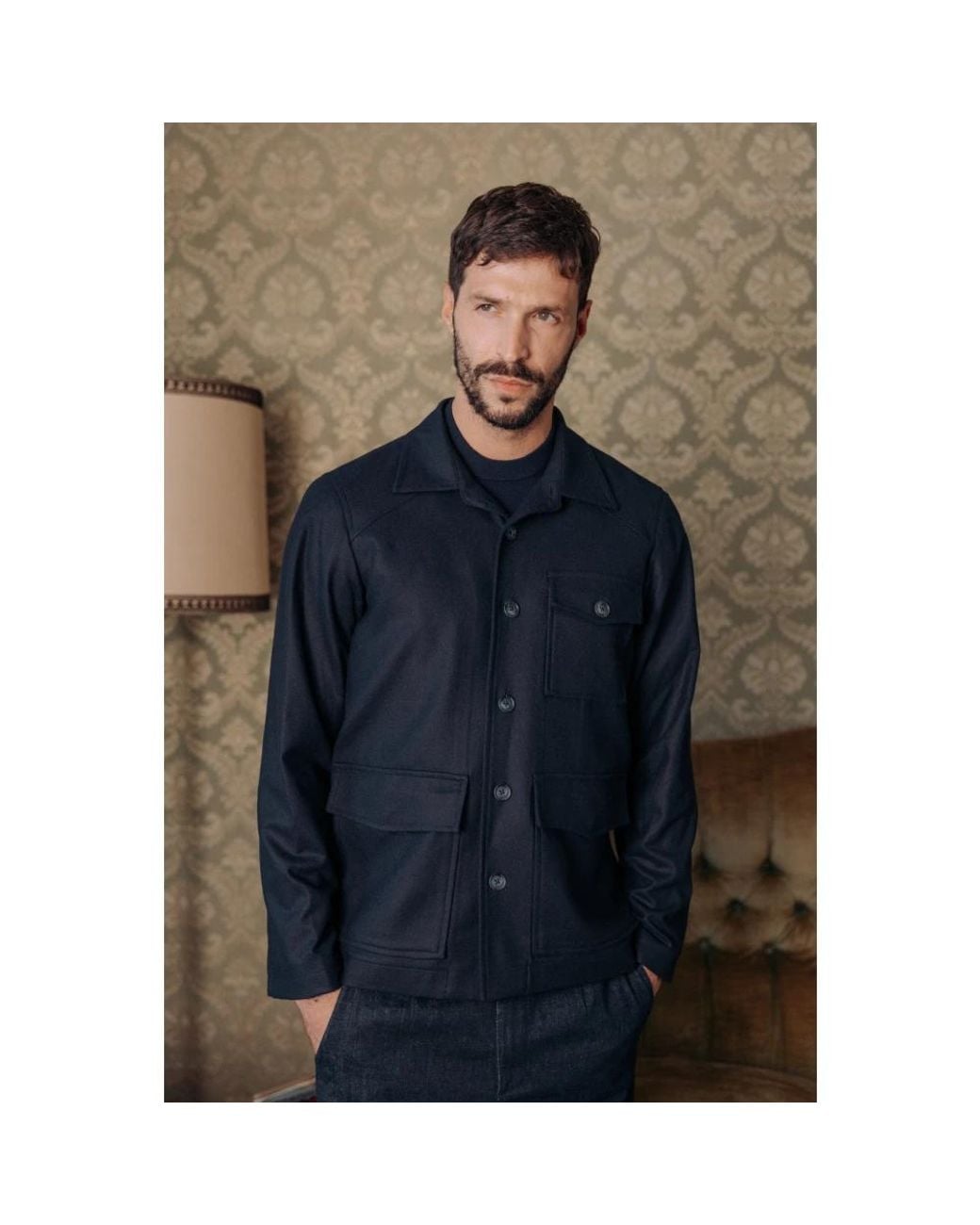 Light Jackets AUTORE de hombre de color Blue