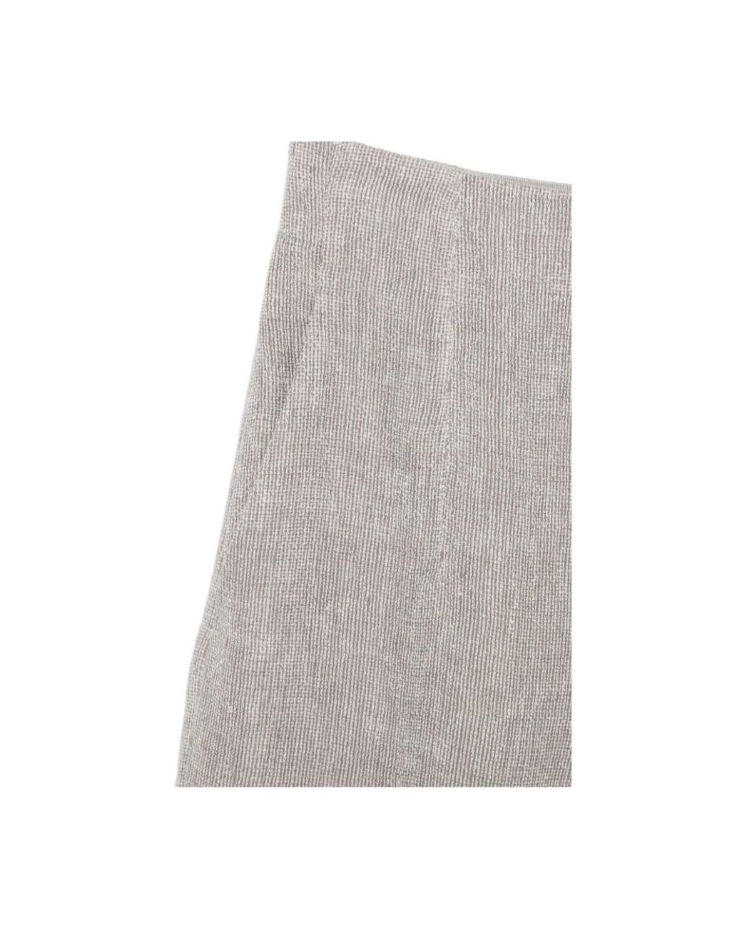 Emporio Armani Gray Wide Trousers