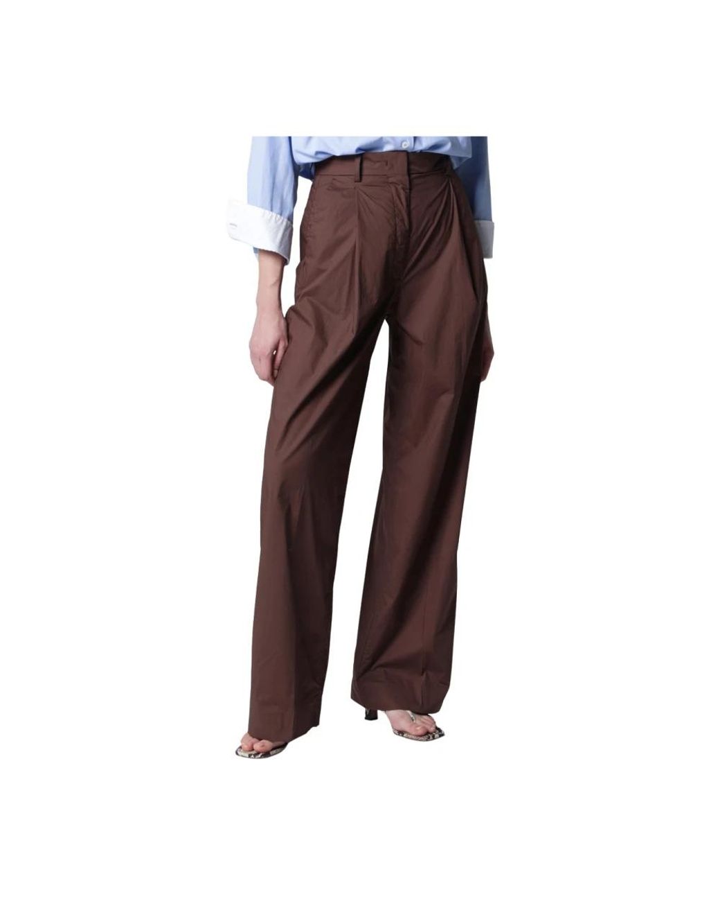 Thelatest Brown Wide Trousers