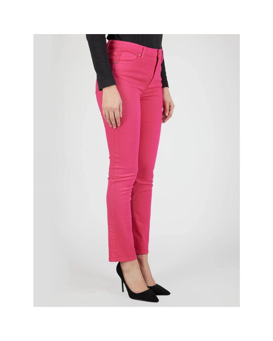 Kiton Pink Slim-Fit Jeans