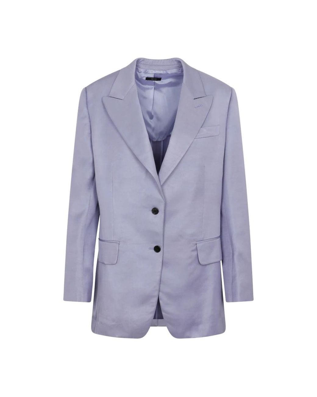 Tom Ford Jassen ,Paars ,Soft Fluid Twill Boyfriend Jas in het Blue