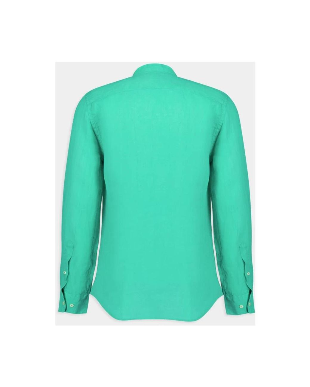 Casual Shirts di 120% Lino in Green da Uomo