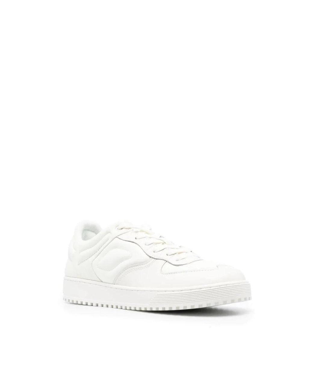 Emporio Armani White Trainers With Cow Leather Construction for men