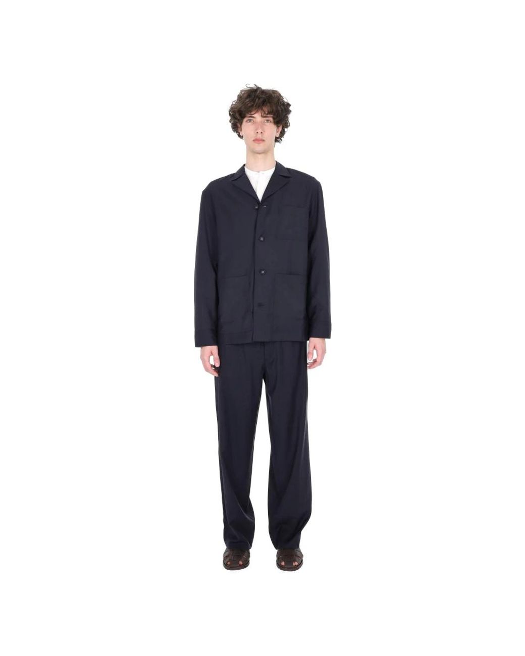 Officine Generale Blue Light Jackets for men